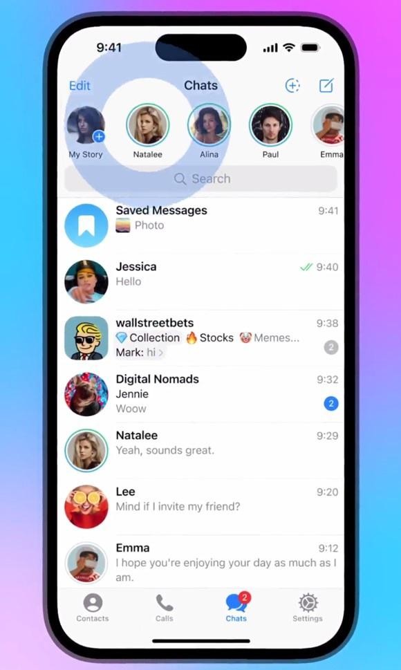 Telegram下月将推出故事功能:可精确指定受众最短6小时后删除